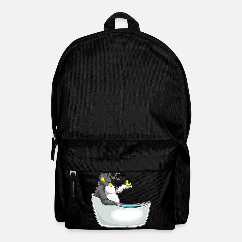 Pinguin Baden Badewanne Ente - Rucksack - Schwarz