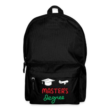 Master-Abschluss - Rucksack - Schwarz - Vorne