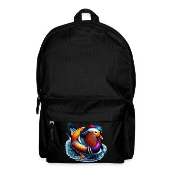 Mandarin duck - Backpack - black - Front