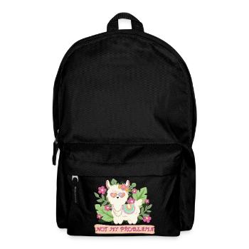 Alpaga lama d’été - Pas mon problème - Sac à dos - noir - Devant