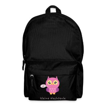 Hibou câlin avec une note chantante - Sac à dos - noir - Devant