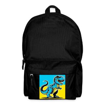 Dinosaurier - Rucksack - Schwarz - Vorne