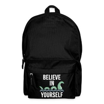 an sich selbst glauben - Rucksack - Schwarz - Vorne