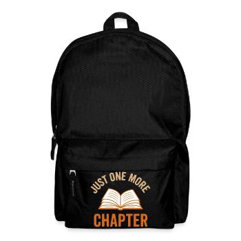 Buch-Illustration mit inspirierender Botschaft - Rucksack - Schwarz - Vorne