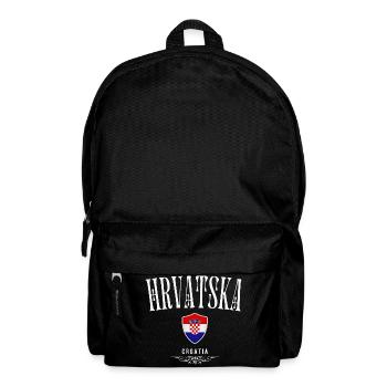 Croatian pride, Croatian flag - Backpack - black - Front