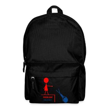 Lustiger Spruch– Problem? Erledigt! - Rucksack - Schwarz - Vorne