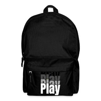 Chevauchement de la typographie de jeu - Sac à dos - noir - Devant