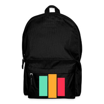 Tri Block Neon Palette - Backpack - black - Front