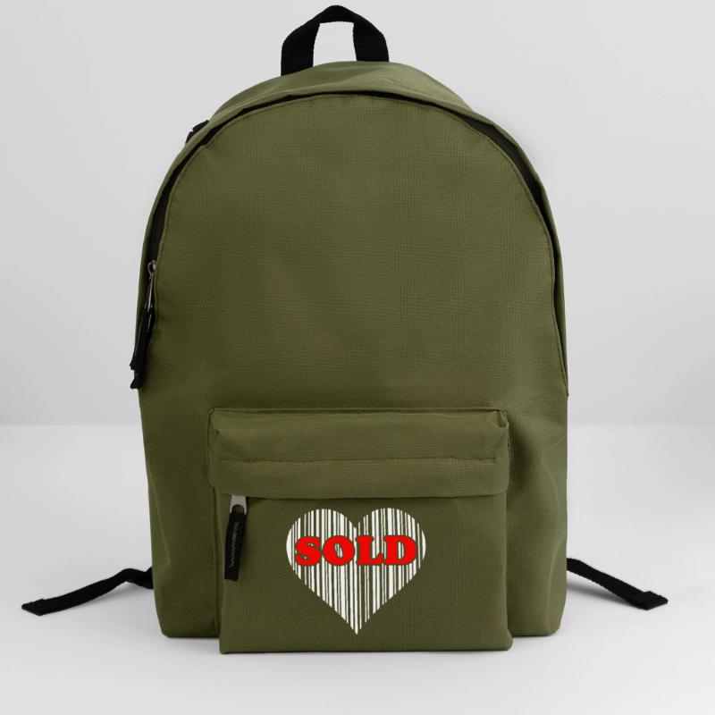 Herz Barcode Liebe – Sold Code Strichcode Geschenk Rucksack