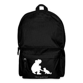 Mon_meilleur_ami_blanc - Sac à dos - noir - Devant