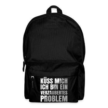 Küss mich ich bin ein verzaubertes Problem - Rucksack - Schwarz - Vorne