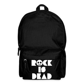 Rock Is Dead Skull Typography - Backpack - black - Front