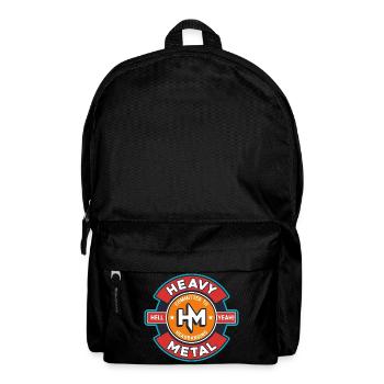 Heavy Metal Retro Emblem - Backpack - black - Front