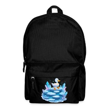 Ente auf Eispfad mit Kristallen - Backpack - black - Front