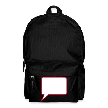 Personalize your own speech bubble comic - Backpack - black - Front