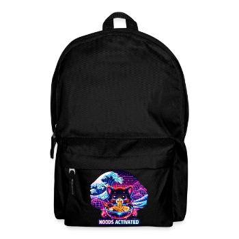 Ramen Nudeln Katzenliebhaber Retro Kawaii Katzen - Rucksack - Schwarz - Vorne