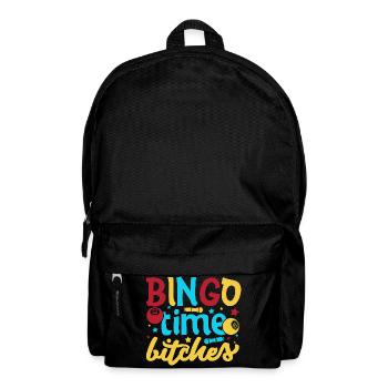 Bingo Game Bingo Time Bitches Bingo - Backpack - black - Front