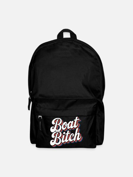 Lustige Retro-Bootslebenstypografie - Rucksack - Schwarz
