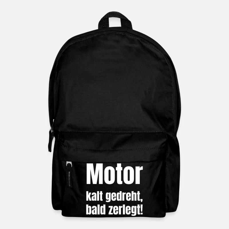 Kalter Motor Spruch - Rucksack - Schwarz