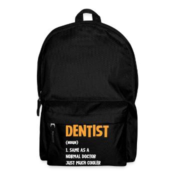Typographie de l’humour dentaire - Sac à dos - noir - Devant
