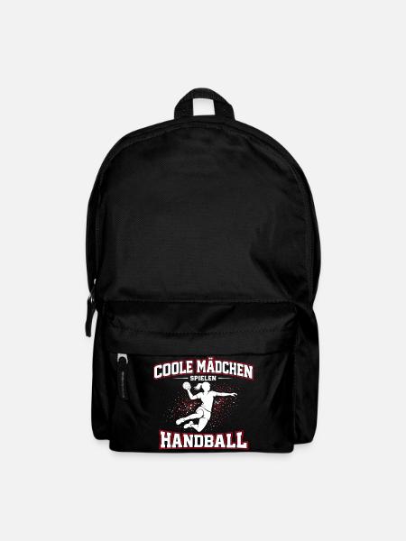 Handball Mädchen Spruch Geschenk - Rucksack - Schwarz