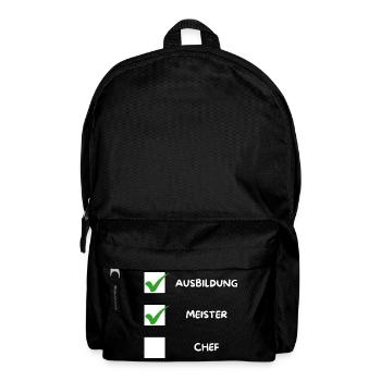 Meister Checkliste - Rucksack - Schwarz - Vorne