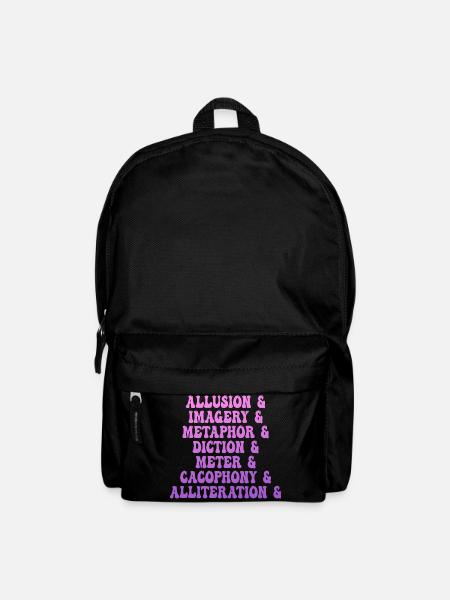 Literarische Mittel-Montage - Rucksack - Schwarz