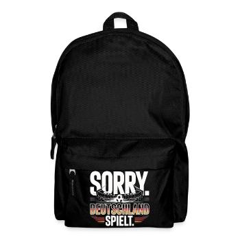 Sorry Germany plays football fan - Backpack - black - Front