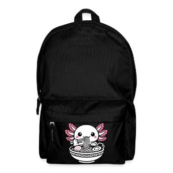 Axolotl Kawaii Ramen Essen Niedlich Geschenk - Rucksack - Schwarz - Vorne