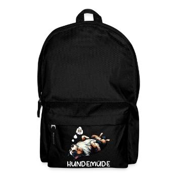 Hundemüde Australian Shepherd Aussie Aussiehalter - Rucksack - Schwarz - Vorne