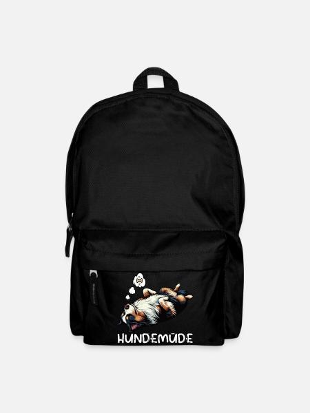 Hundemüde Australian Shepherd Aussie Aussiehalter - Rucksack - Schwarz