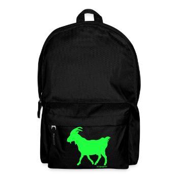 G.O.A.T. Ziege Sündenbock grün neon - Rucksack - Schwarz - Vorne
