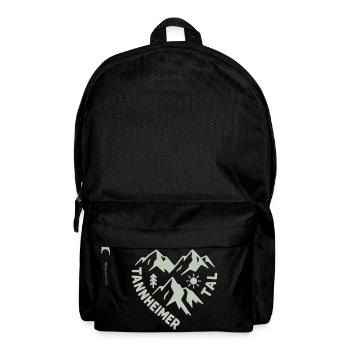 Tannheimer Tal Berglandschaft - Rucksack - Schwarz - Vorne