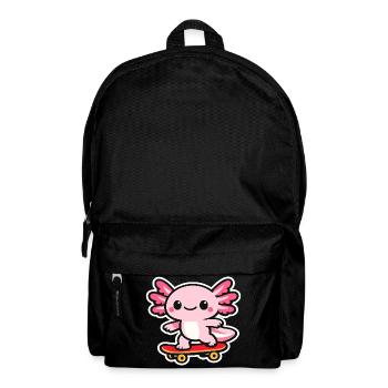 axolotl Skateboard - Rucksack - Schwarz - Vorne