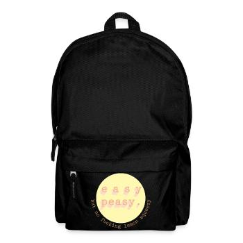 Easy Peasy Zitronen Kreis - Rucksack - Schwarz - Vorne