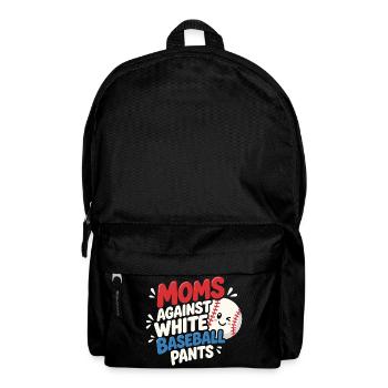 Maman Baseball : Humour Lessive et Sport - Sac à dos - noir - Devant