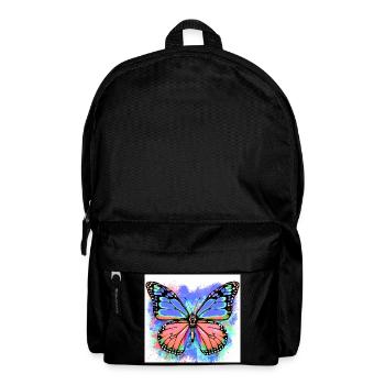 Schmetterling - Rucksack - Schwarz - Vorne