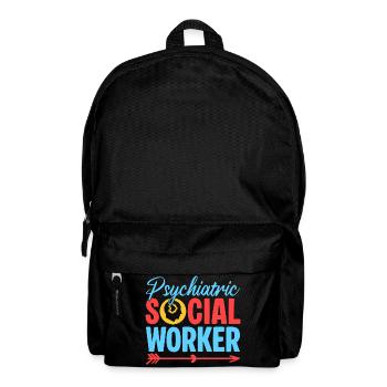 Social Worker Quote Psychiatric Social Work - Rucksack - Schwarz - Vorne