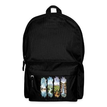 Voyage de vacances dans le Missouri – Motif de l’Arche de la Porte - Sac à dos - noir - Devant
