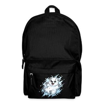 Joyeuse éclaboussure d’ours polaire - Sac à dos - noir - Devant