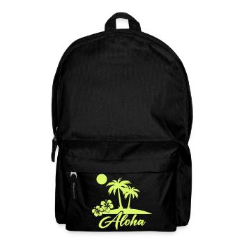Aloha Palmen Insel Silhouette - Rucksack - Schwarz - Vorne