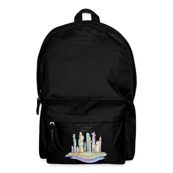 Colorful City Dreamscape - Backpack - black - Front