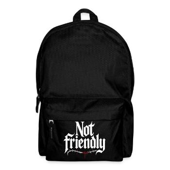 Introverti Pas Amical Solitaire Antisocial - Sac à dos - noir - Devant