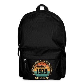 Vintage August 1979 Jubiläums-Limited Edition - Rucksack - Schwarz - Vorne