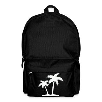 Palmeninsel Silhouette - Rucksack - Schwarz - Vorne