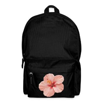 Hibiskuspfirsich - Rucksack - Schwarz - Vorne