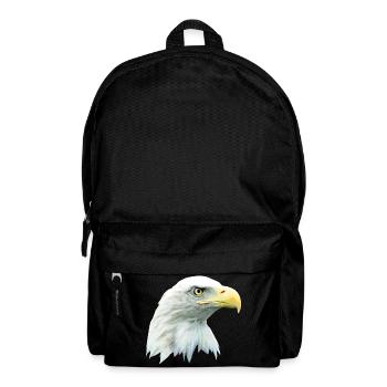 Adlerkopf, Weißkopfseeadler, Adler, Greifvogel aus - Rucksack - Schwarz - Vorne