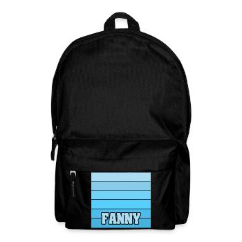 Girl's name Fanny - Backpack - black - Front