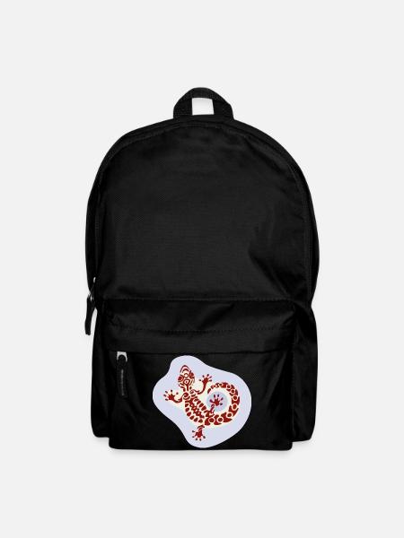 animals_gecko - Rucksack - Schwarz