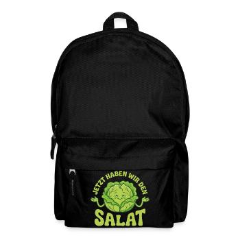 Jetzt haben wir den Salat lustiger Vegetarier - Rucksack - Schwarz - Vorne